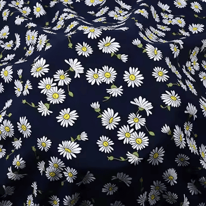 Black Spun Rayon Fabric